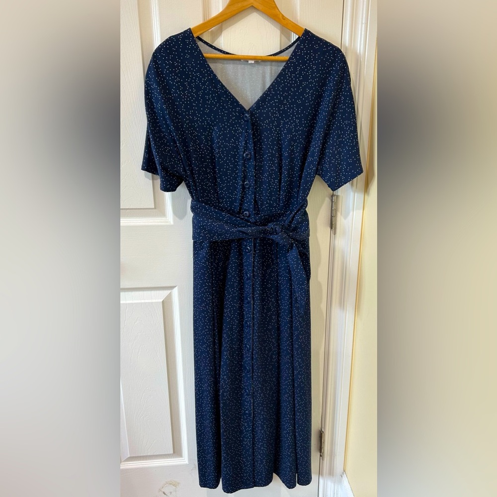 Vetta Capsule Skirt/Top set New w Tags Navy w/Polka Dots ~ So Soft!
